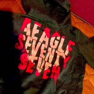 American eagle sweater size M in the color blue pink and white!!